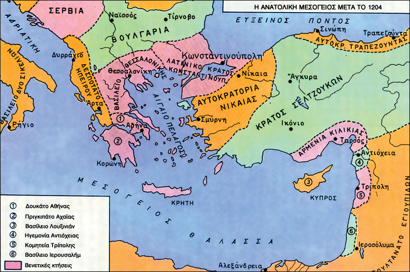 map Byz states